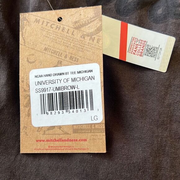 Cactus Jack Travis Scott x Mitchell & Ness T-Shirt Michigan Limited Ed Size L - Picture 5 of 6